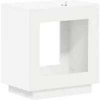 vidaXL Bijzettafel Wit 60 x 40 x 65 cm Bewerkt hout
