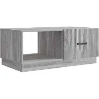 vidaXL Salontafel Grijs sonoma 90 x 50 x 37 cm Bewerkt hout