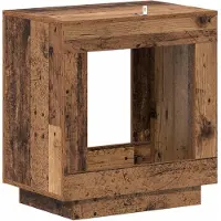 vidaXL Bijzettafel Oud hout 60 x 40 x 65 cm Bewerkt hout