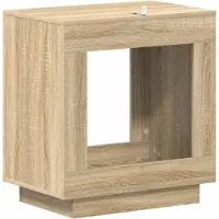vidaXL Bijzettafel Sonoma Eiken 60 x 40 x 65 cm Bewerkt hout