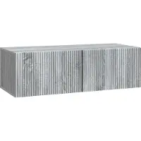 vidaXL Wandmontage TV-kast 98 x 41 x 30 cm Grijs sonoma Bewerkt hout
