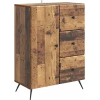 vidaXL Dressoir Oud hout 66 x 34,5 x 90 cm Bewerkt hout