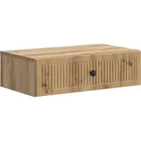 vidaXL Wandgemonteerde Zijtafel 59 x 34,5 x 17 cm Bewerkt hout