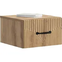 vidaXL Muurbevestigde Nachttafel 2 st Artisanaal eiken