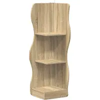 vidaXL Hoekplank met plank Sonoma Eiken 34 x 33 x 102 cm Bewerkt hout