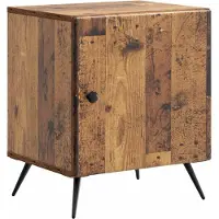 vidaXL Nachtkastje Oud hout 43 x 34,5 x 50 cm Bewerkt hout