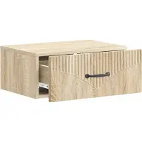 vidaXL Muurbevestigde Nachttafel Sonoma Eiken 49 x 34,5 x 20 cm