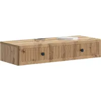 vidaXL Wandgemonteerde Zijtafel 87,5 x 34,5 x 17 cm Bewerkt hout