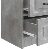 vidaXL Nachtkastje Betongrijs 43 x 34,5 x 44,5 cm Bewerkt hout