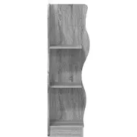 vidaXL Hoekplank Grijs sonoma 34 x 33 x 102 cm Bewerkt hout
