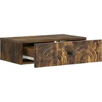 vidaXL Wandgemonteerde Zijtafel Gerookt eiken 59 x 34,5 x 17 cm