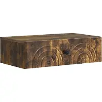 vidaXL Wandgemonteerde Zijtafel 59 x 34,5 x 17 cm Bewerkt hout