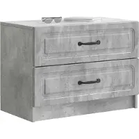 vidaXL Nachtkastje Betongrijs 62 x 34,5 x 44,5 cm Bewerkt hout