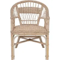 vidaXL Stapelstoel Rattan Naturel 60 x 60 x 81 cm