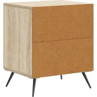 vidaXL Nachtkastje Sonoma Eiken 43 x 34,5 x 50 cm Bewerkt hout
