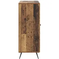 vidaXL Dressoir met lade Oud hout 66 x 34,5 x 90 cm Bewerkt hout