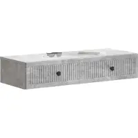 vidaXL Wandgemonteerde Zijtafel Betongrijs 87,5 x 34,5 x 17 cm