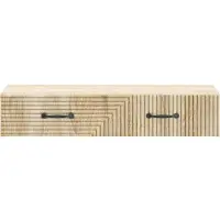 vidaXL Wandgemonteerde bijzettafel, 87,5 x 34,5 x 17 cm, houtvezel
