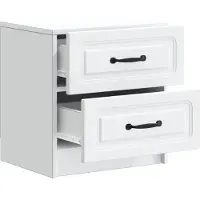 vidaXL Nachtkastje met lade Wit 43 x 34,5 x 44,5 cm Bewerkt hout