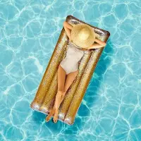 Markenlos Luchtbed met gouden glitters