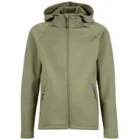 Heber Peak - Kid's Merino210 EvergreenHe. Zip Hoody - Trui met capuchon 152, olijfgroen