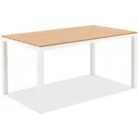 Garden Point Zakintos aluminium tafel wit