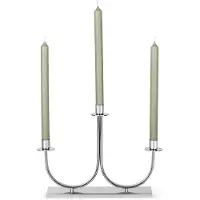 Zilverstad - Kandelaar Elana 3-pits zilver kleur - Moederdag cadeautip!