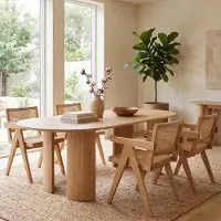 Giga Meubel Eettafel Reno Naturel Ovaal 240cm