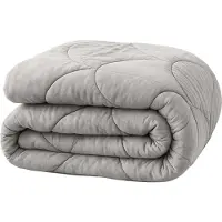 Y-NOT - Velvet Dekbed Zonder Overtrek 200x200 - Zomerdekbed - Zacht & Wasbaar - Grijs