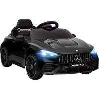 AIYAPLAY Elektrische kinderauto Kunststof, staal 99L x 55B x 43H cm Zwart