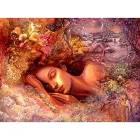 Grafika puzzel Psyche's Dreams - 2000 stukjes fantasie kunst.