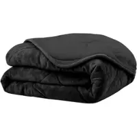 HappyBed Easy Dekbed Zonder Overtrek - Velvet - Zwart 240 x 200 cm