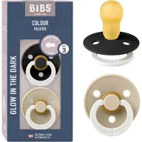 BIBS Colour 2 Pack - Black/Vanilla Spenen - NIGHT