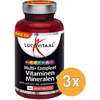 Lucovitaal 3x Multi+ Compleet Vitaminen & Mineralen (365 kauwtabletten)