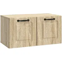 vidaXL Wandmontage TV-kast Sonoma Eiken 59,5 x 31 x 30 cm Bewerkt hout