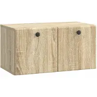 vidaXL Wandmontage TV-kast 59,5 x 31 x 30 cm Sonoma Eiken Bewerkt hout