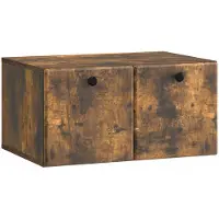 vidaXL Wandmontage TV-kast 59,5 x 41 x 30 cm Gerookt eiken