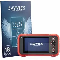 Savvies - Screenprotector voor Launch CRP129E Plus - Folie Beschermfolie transparant 18 Stuks