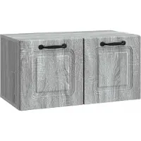 vidaXL Wandmontage TV-kast Grijs sonoma 59,5 x 31 x 30 cm Bewerkt hout
