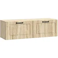 vidaXL Wandmontage TV-kast Sonoma Eiken 98 x 31 x 30 cm Bewerkt hout