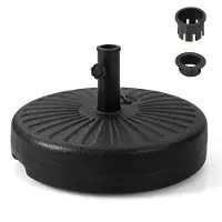 Costway Parasolstandaard, vulbaar, parasolstandaard voor parasolstangen van 38/48 mm, Ø 50 cm, marktparasolstandaard, parasolstandaard voor tuin, balkon