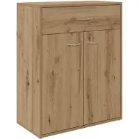 vidaXL Dressoir 60x30x75 cm bewerkt hout artisanaal eikenkleurig