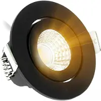 EcoDim Led inbouwspot | Zwart | Rond | 2000-3000K | Ø 62 mm | 5W |