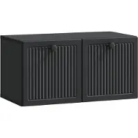 vidaXL Wandmontage TV-kast Zwart 59,5 x 31 x 30 cm Bewerkt hout