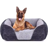Markenlos Groot hondenbed, comfortabel kussen, extra groot