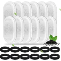OEM Automatische filter voor waterfonteinen, geschikt voor 32 liter en 2 liter modellen, 12 stuks, roestvrij staal, wit