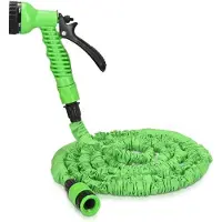 OEM Flexibele tuinslang, 75-225 meter, met spuitkop en aansluiting - Groene, scheurbestendige waterslang