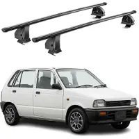 Aurilis Stalen dakdragers voor Suzuki Alto CA-CL-HA, bouwjaar 1986-2002, draagvermogen 75 kg, 2-delig, zwart