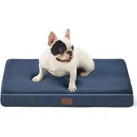 OEM Orthopedisch hondenbed, 61x41x8 cm, wasbaar, gemaakt van traagschuim, marineblauw