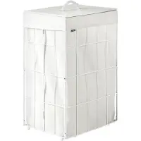 Beliani APOTERI - Wasmand - Wit - 41 cm - IJzer